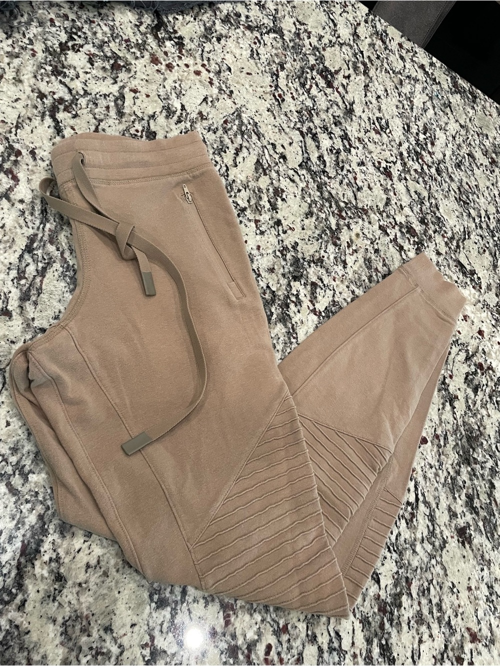 ALO Yoga Taupe Track Joggers